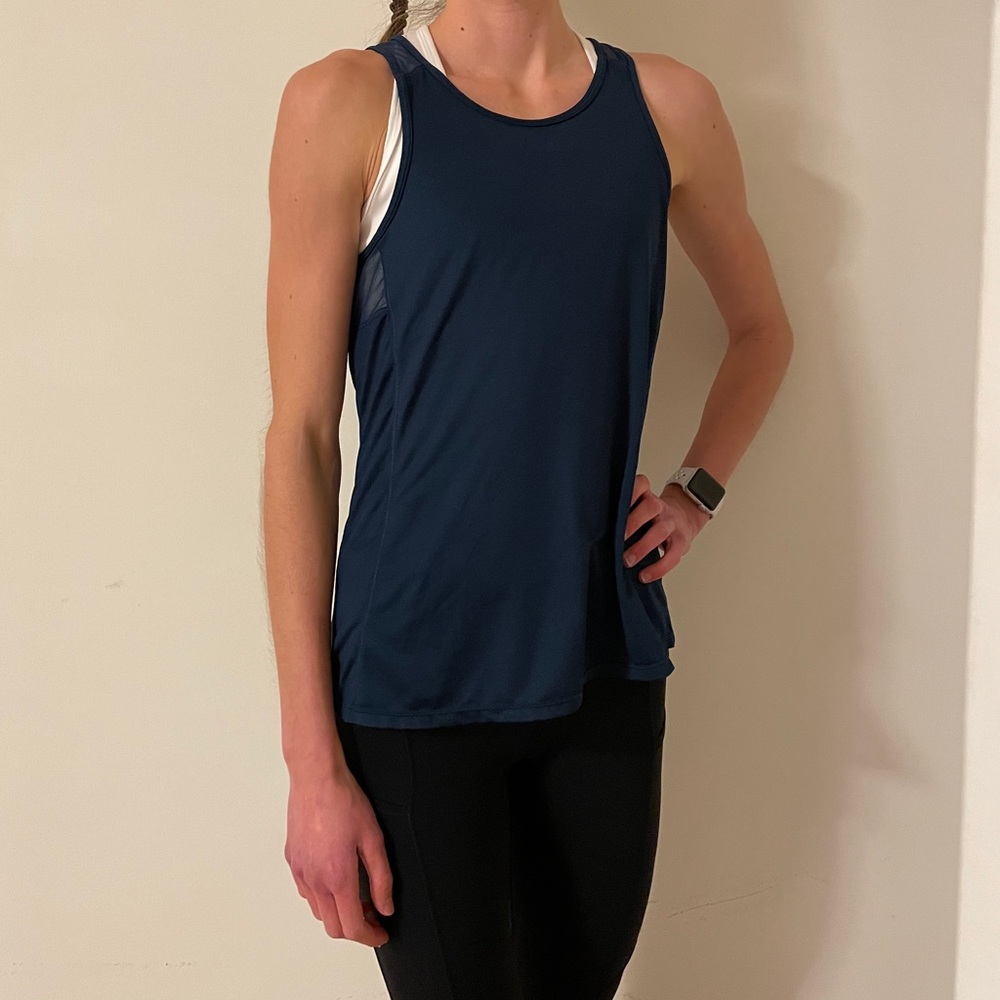 Navy Racerback Tank Top